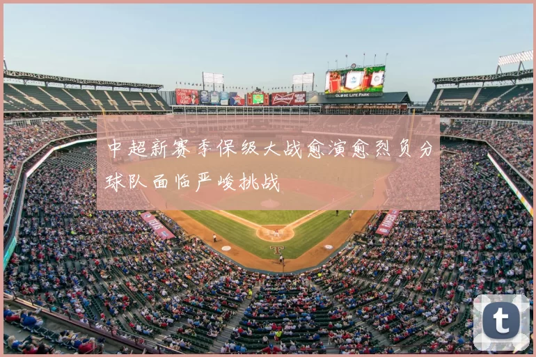 中超新赛季保级大战愈演愈烈负分球队面临严峻挑战