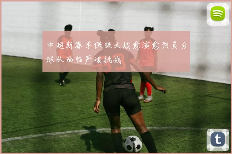 中超新赛季保级大战愈演愈烈负分球队面临严峻挑战
