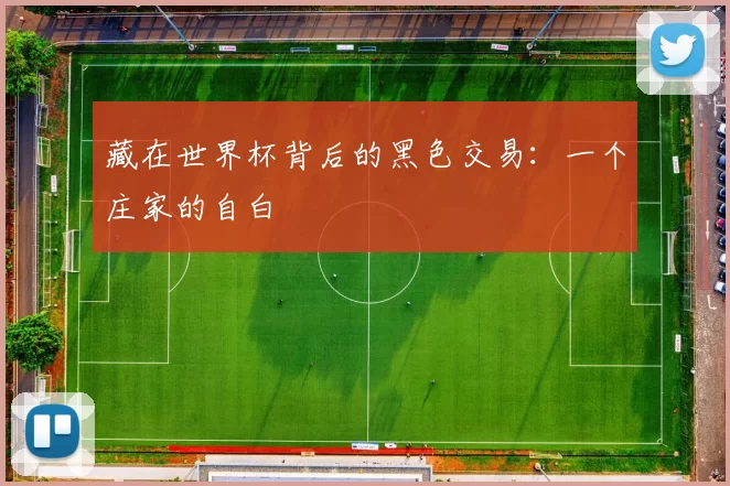 藏在世界杯背后的黑色交易：一个庄家的自白